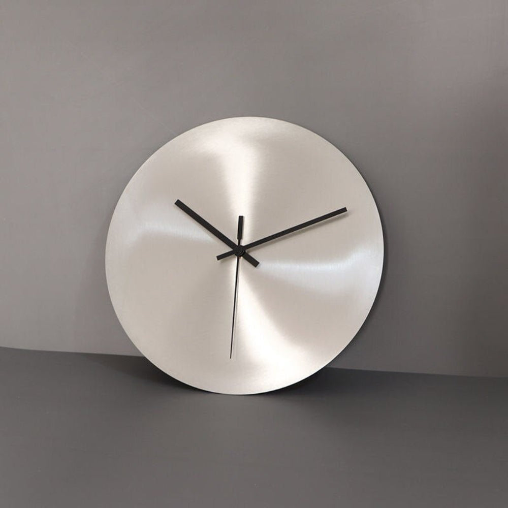 Modern Stainless Steel Wall Clock – Minimalist Kitchen Clock Decor for Home and Office, Easy to Mount, Multiple Sizes Available 0