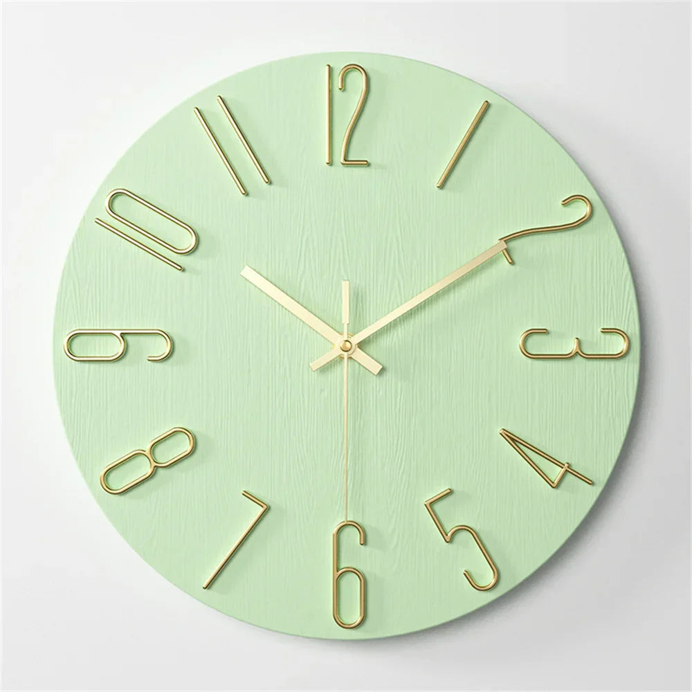 Modern Wall Clock Decor with 3D Floating Numbers – Silent Quartz Movement for Elegant Interiors 10