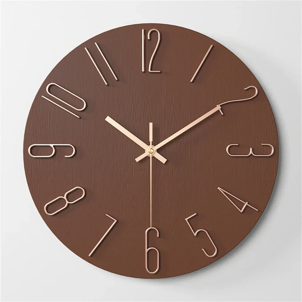Modern Wall Clock Decor with 3D Floating Numbers – Silent Quartz Movement for Elegant Interiors 6
