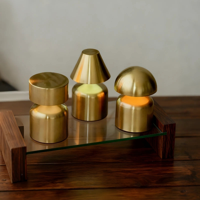 Modern Wrought Iron Table Lamp – Dimmable and Rechargeable with Customizable Illumination 1