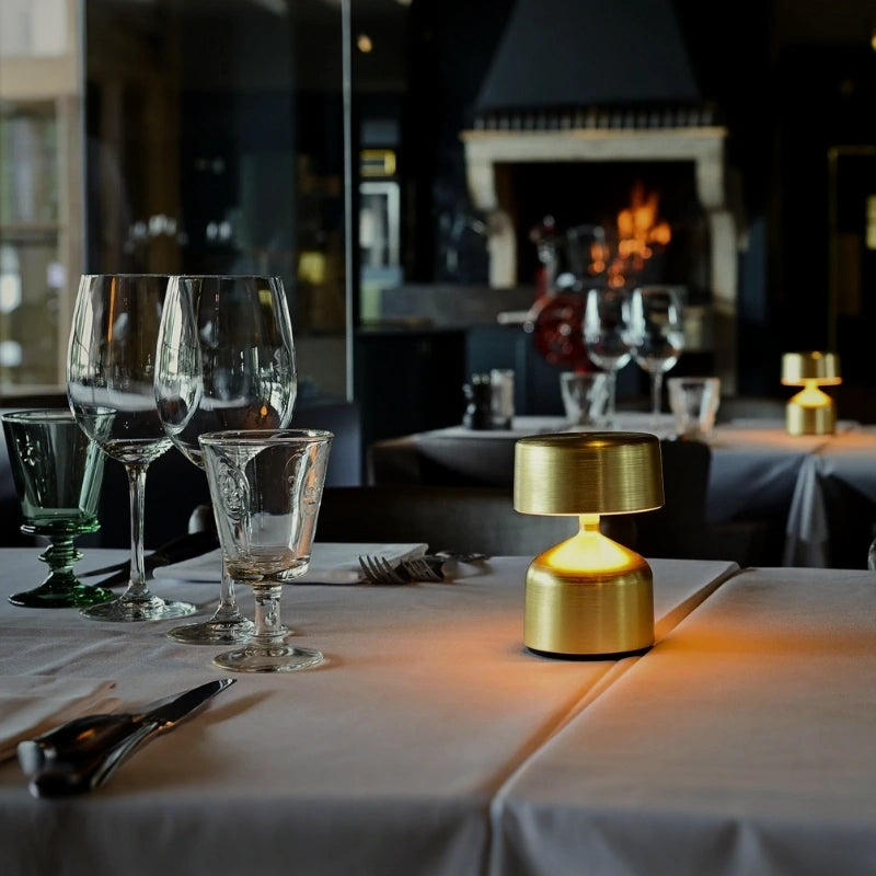 Modern Wrought Iron Table Lamp – Dimmable and Rechargeable with Customizable Illumination 6