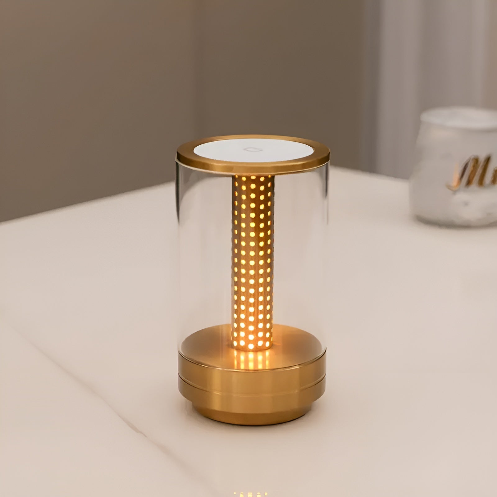 Modular LED Table Lamp with Touch Control, 3 Light Modes, Rechargeable Battery, Cordless Design, Versatile Bedside or Desk Use - Black, Grey, Gold, Orange 0