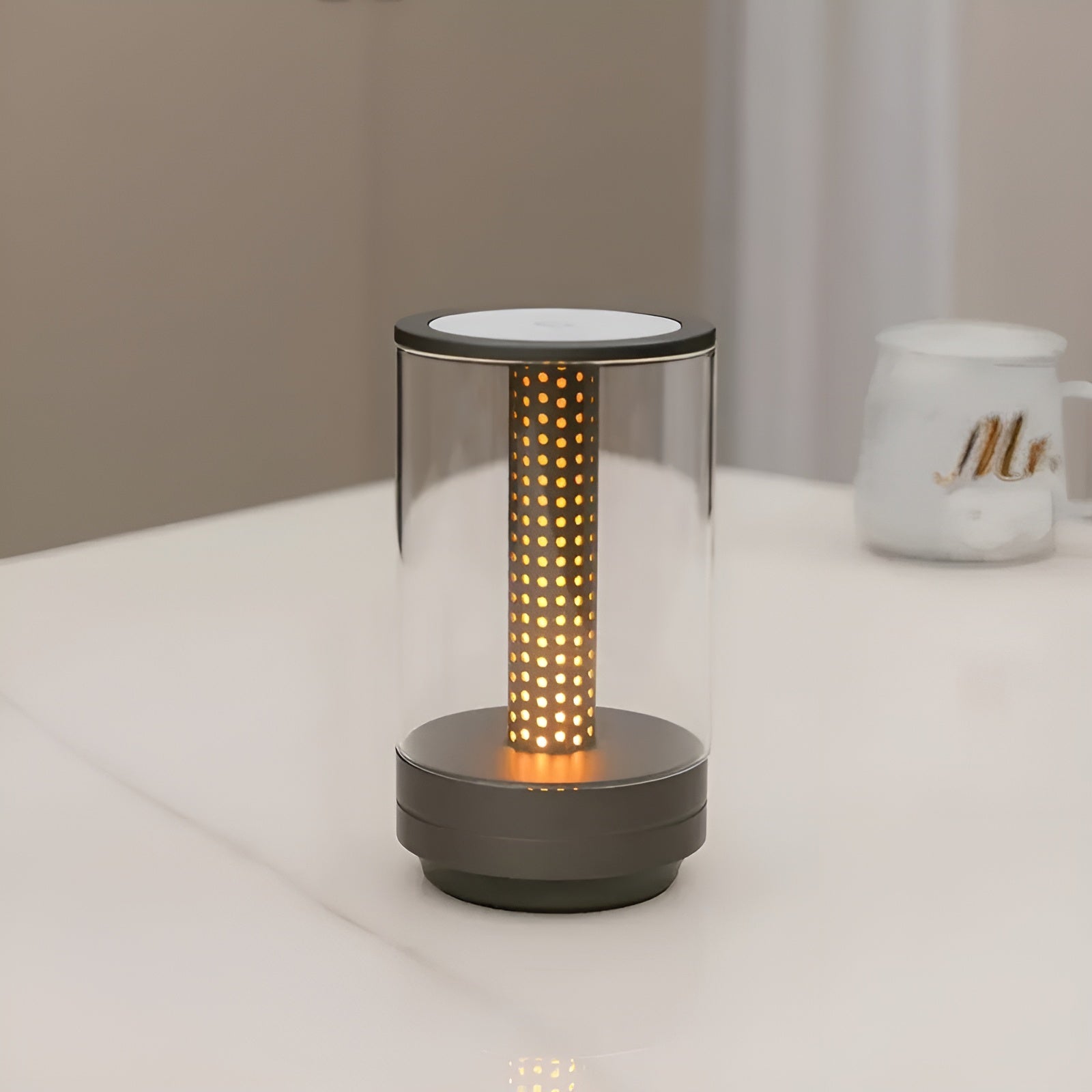 Modular LED Table Lamp with Touch Control, 3 Light Modes, Rechargeable Battery, Cordless Design, Versatile Bedside or Desk Use - Black, Grey, Gold, Orange 10