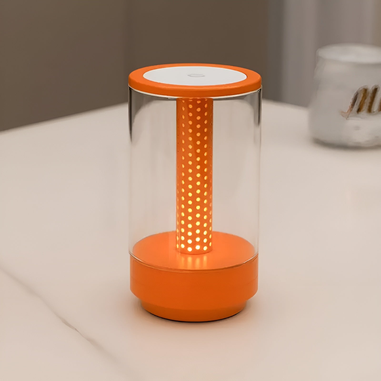 Modular LED Table Lamp with Touch Control, 3 Light Modes, Rechargeable Battery, Cordless Design, Versatile Bedside or Desk Use - Black, Grey, Gold, Orange 11