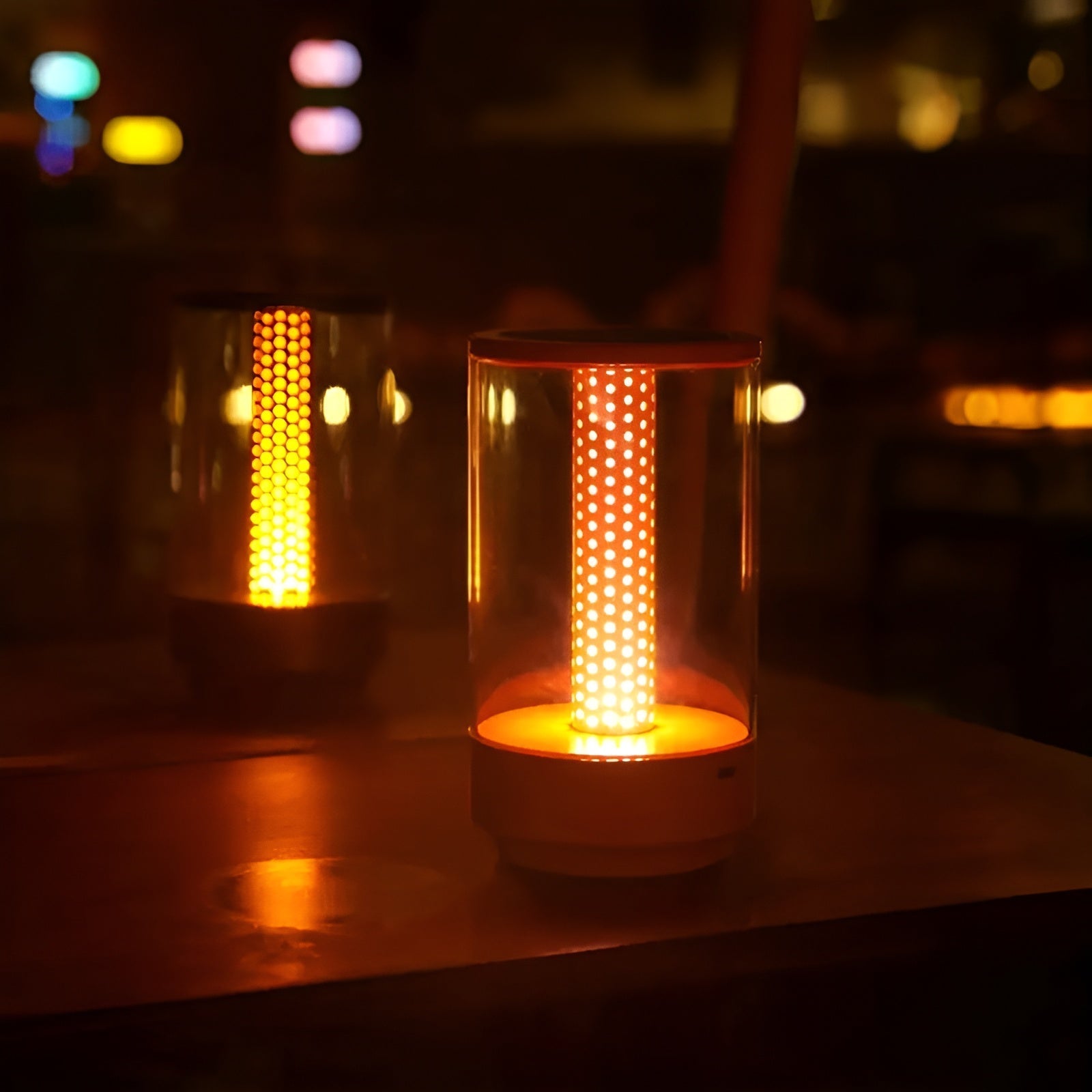 Modular LED Table Lamp with Touch Control, 3 Light Modes, Rechargeable Battery, Cordless Design, Versatile Bedside or Desk Use - Black, Grey, Gold, Orange 6