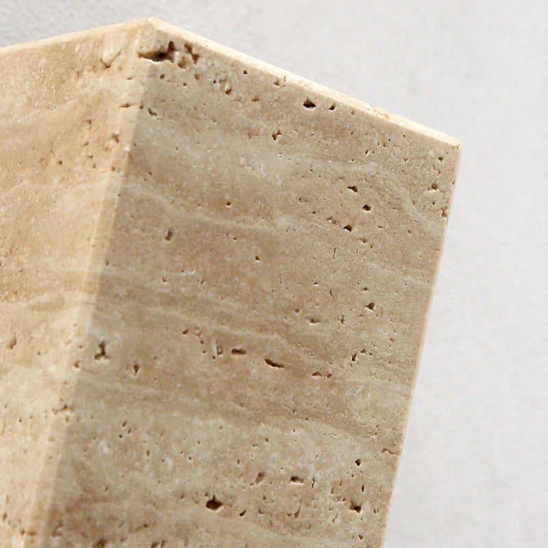 Natural Travertine Stone Wall Sconce – Compact LED Wall Light for Modern Home Decor 3