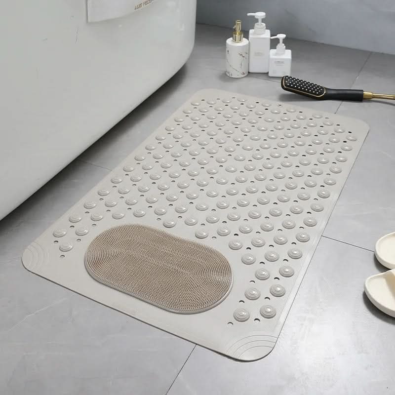 Non-Slip Shower Mat with Strong Suction Cups – Anti-Slip Bath Mat for Safety and Comfort, Durable PVC, Textured Surface, Machine Washable 4