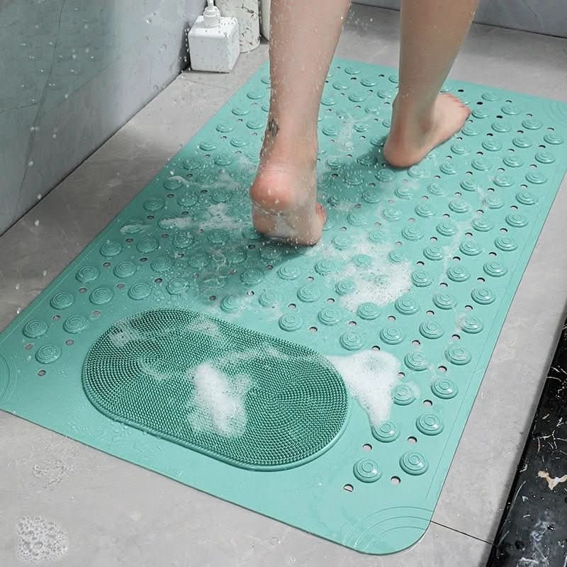 Non-Slip Shower Mat with Strong Suction Cups – Anti-Slip Bath Mat for Safety and Comfort, Durable PVC, Textured Surface, Machine Washable 6