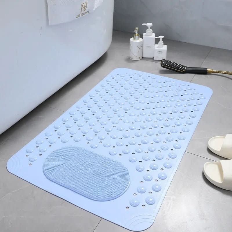 Non-Slip Shower Mat with Strong Suction Cups – Anti-Slip Bath Mat for Safety and Comfort, Durable PVC, Textured Surface, Machine Washable 7