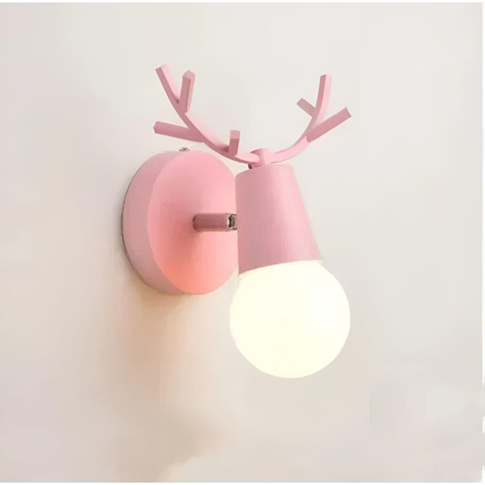 Nordic Antler-Inspired LED Wall Light in Soft Pastel Shades – Playful Wall Sconce for Children's Rooms and Minimalist Interiors 7