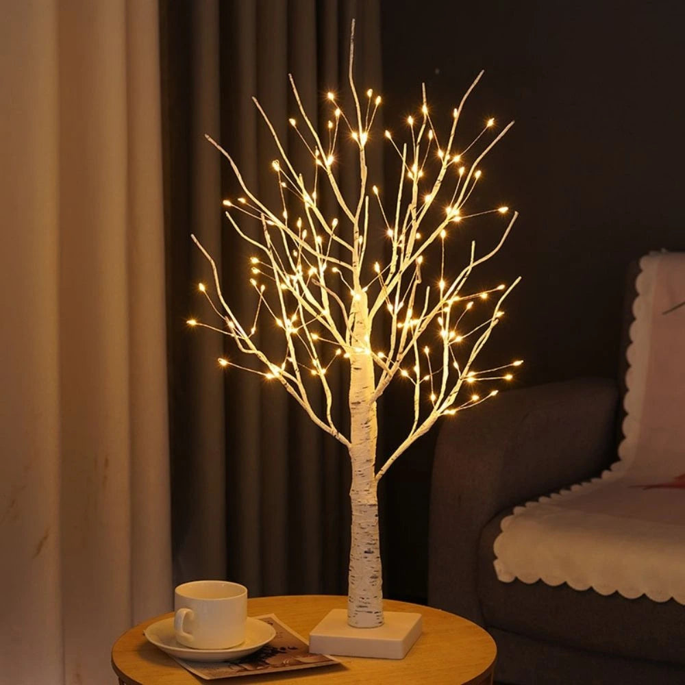Nordic Birch Tree Decorative Light with 144 Warm White LEDs – Realistic Design for Cozy Indoor Ambiance 1