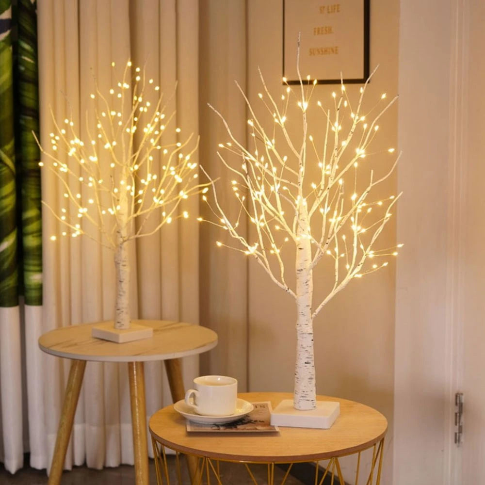 Nordic Birch Tree Decorative Light with 144 Warm White LEDs – Realistic Design for Cozy Indoor Ambiance 2