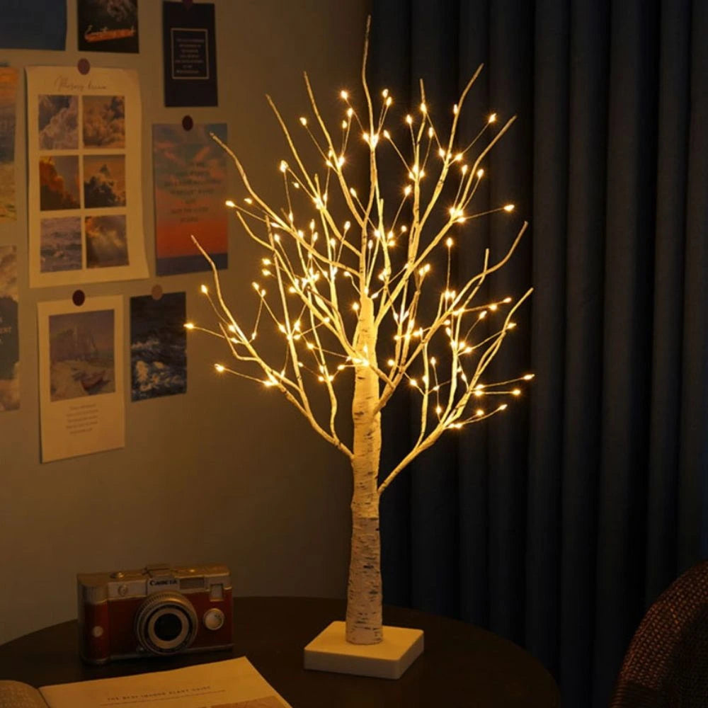 Nordic Birch Tree Decorative Light with 144 Warm White LEDs – Realistic Design for Cozy Indoor Ambiance 3