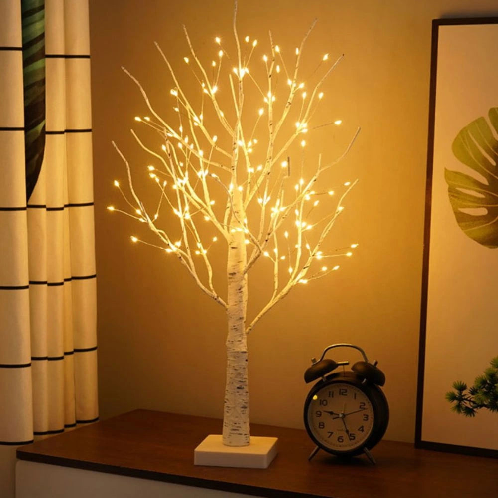 Nordic Birch Tree Decorative Light with 144 Warm White LEDs – Realistic Design for Cozy Indoor Ambiance 5