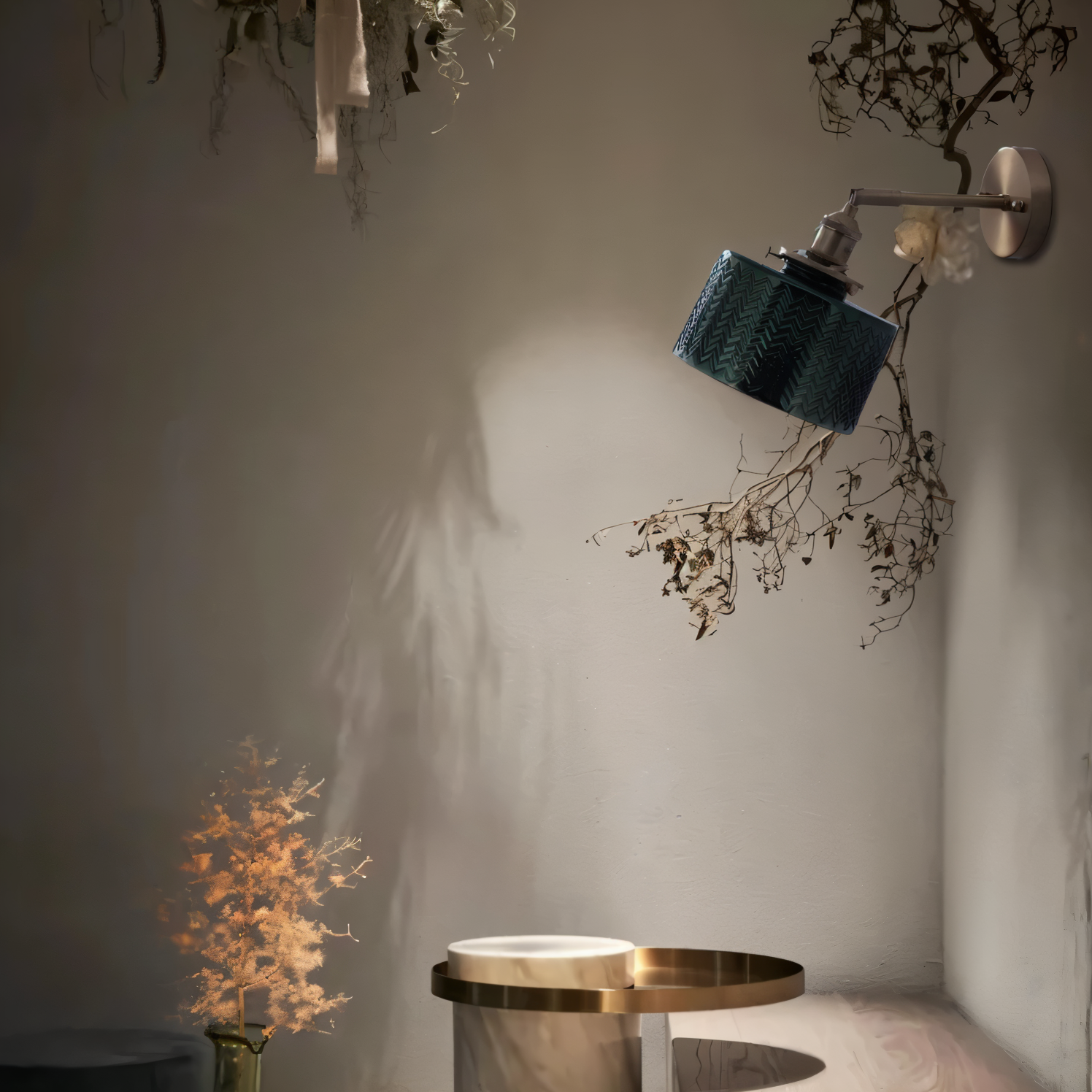 Nordic Clear Green Glass Wall Lamp with Adjustable LED Lighting – Elegant Zigzag Design for Living Room or Bathroom Wall Lights 8