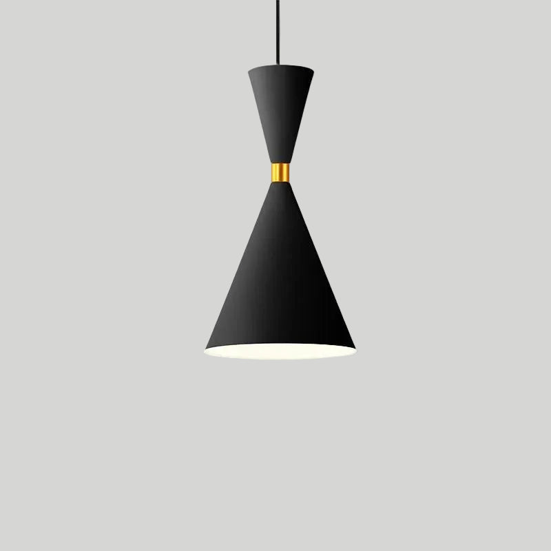 Nordic Geometric Black Pendant Light – Adjustable LED Hanging Light for Modern Kitchen and Living Room 9