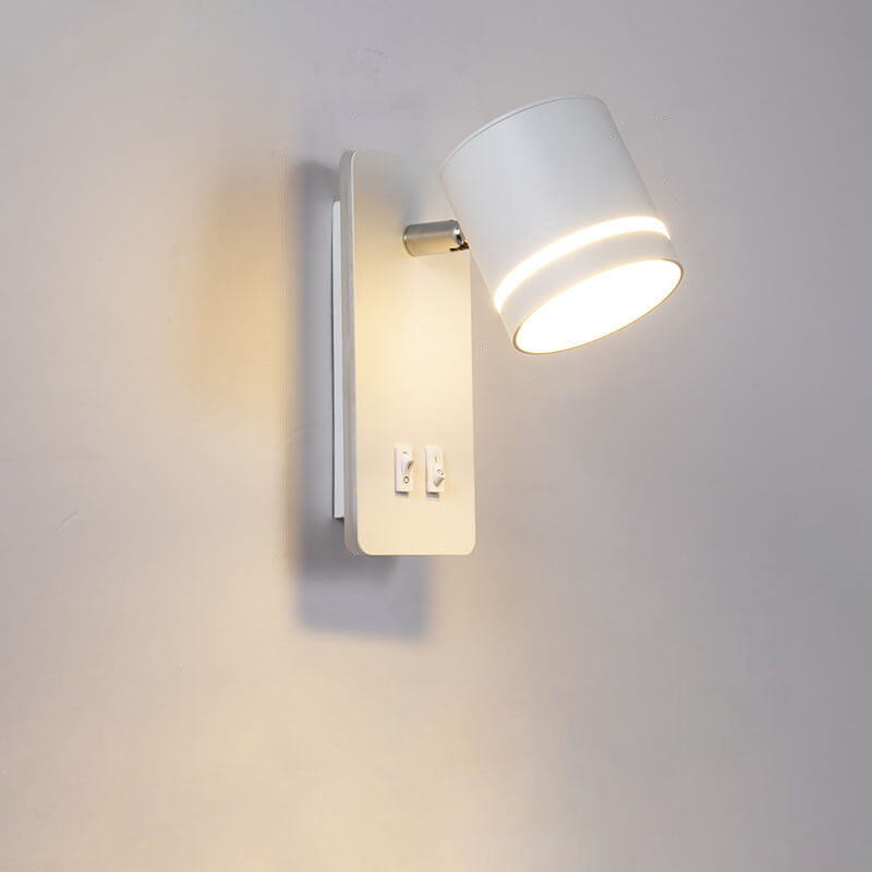 Nordic Minimalist Rotatable LED Wall Sconce with Adjustable Square Design and Dual Light Output - Modern Wall Lamp for Reading and Ambiance 0