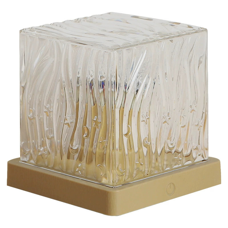 Aurora Water Ripple Projection Lamp with 16 Colors, USB Rechargeable Atmosphere Light for Bedroom and Living Room 3