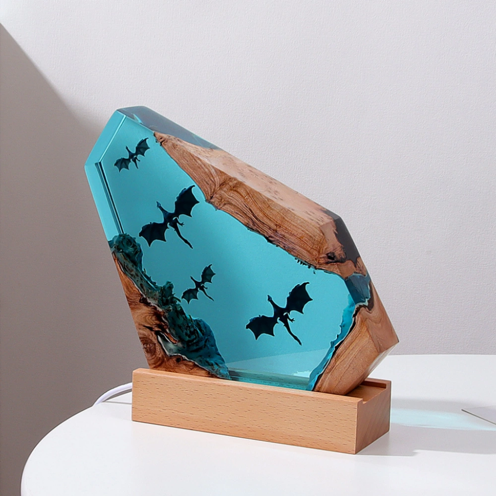 Ocean-Inspired Night Light with 3D Effect – Color Changing Resin Night Lamp for Relaxation and Ambiance 9