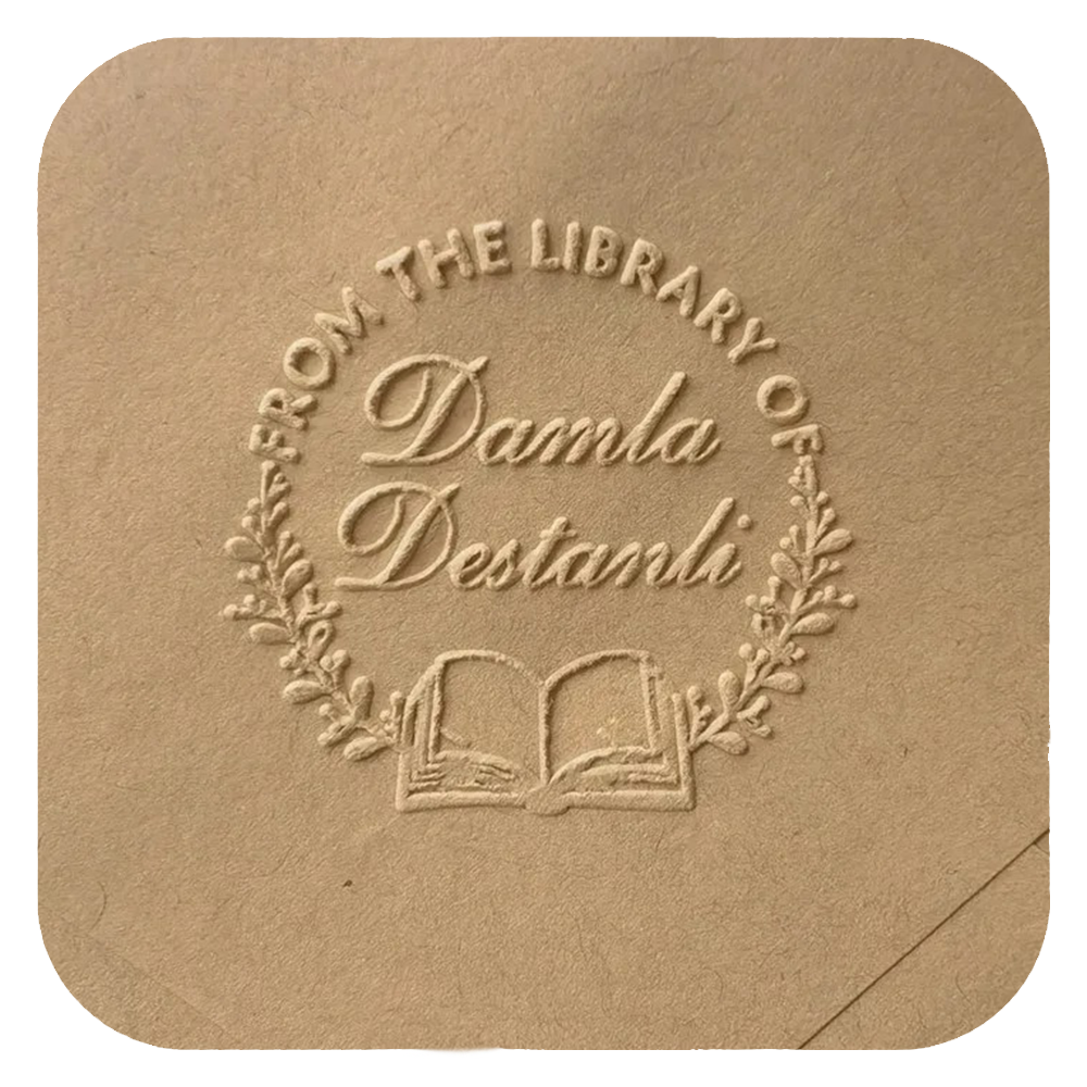 Personalized Book Stamp for Custom Library - Customizable Book Stamper with Durable Ink for Book Lovers 11