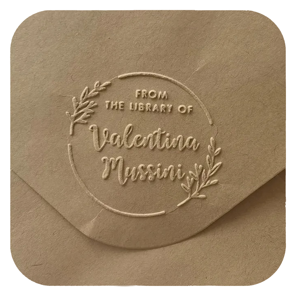 Personalized Book Stamp for Custom Library - Customizable Book Stamper with Durable Ink for Book Lovers 5