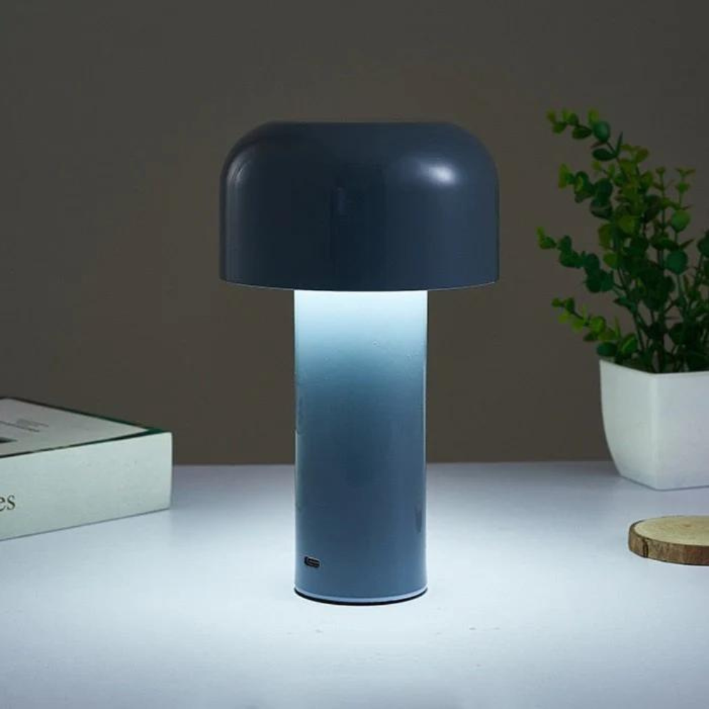 Portable Cordless Table Lamp with Whimsical Mushroom Design – Rechargeable Battery Operated Bedside Lamp for Cozy Spaces 2