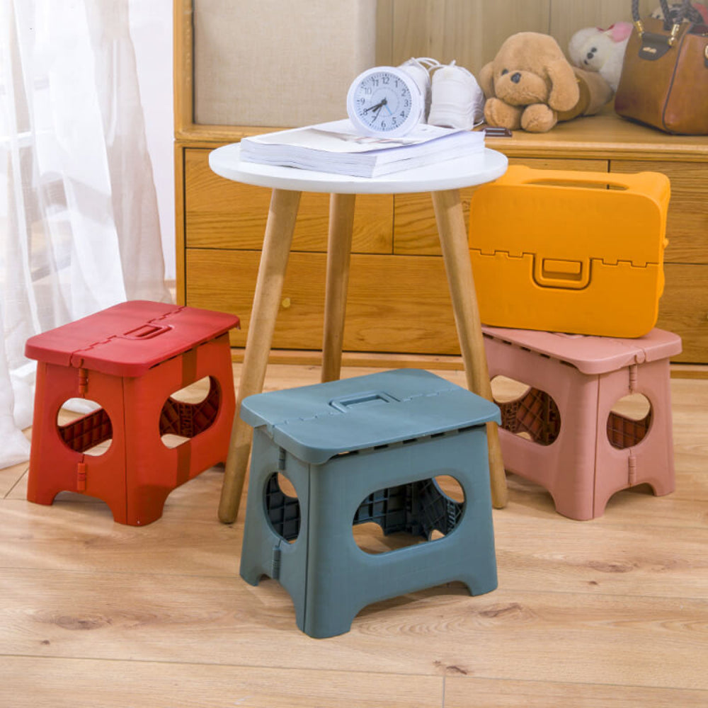 Portable Folding Step Stool with Handle – Lightweight and Compact Design for Kitchen, Bathroom, and Outdoor Use 2