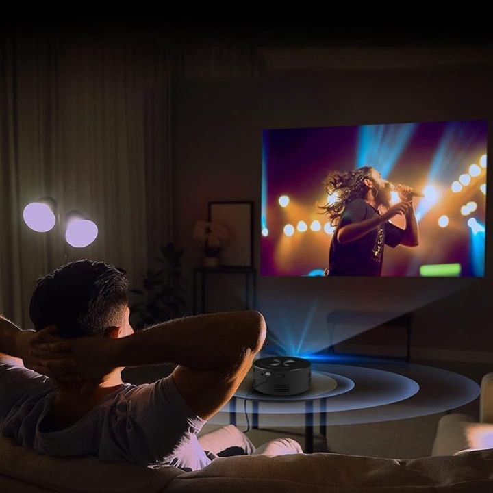Portable Mini Projector with Rechargeable Battery – Compact High-Resolution Projector for Movies and Presentations 3