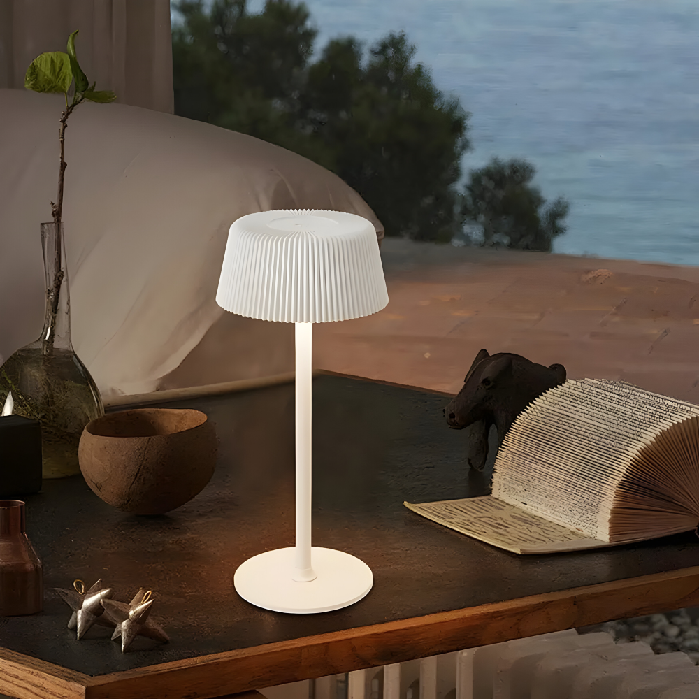 Portable Rechargeable Touch-Control LED Table Lamp – Wireless Cordless Bedside or Desk Lamp with Adjustable Brightness and Three Color Modes 1