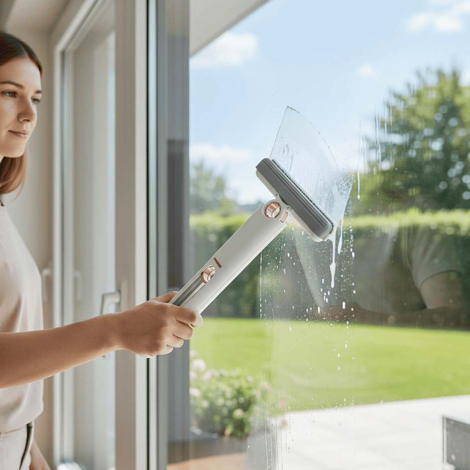 Portable Self-Squeeze Mop – Lightweight Compact Cleaning Tool with Highly Absorbent Microfiber Pad for Small Spaces 7