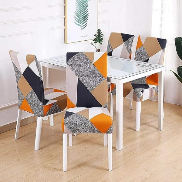 Premium Stretch Dining Chair Covers – Elastic Fit for Most Chairs, Machine Washable, Protects from Stains and Wear 5