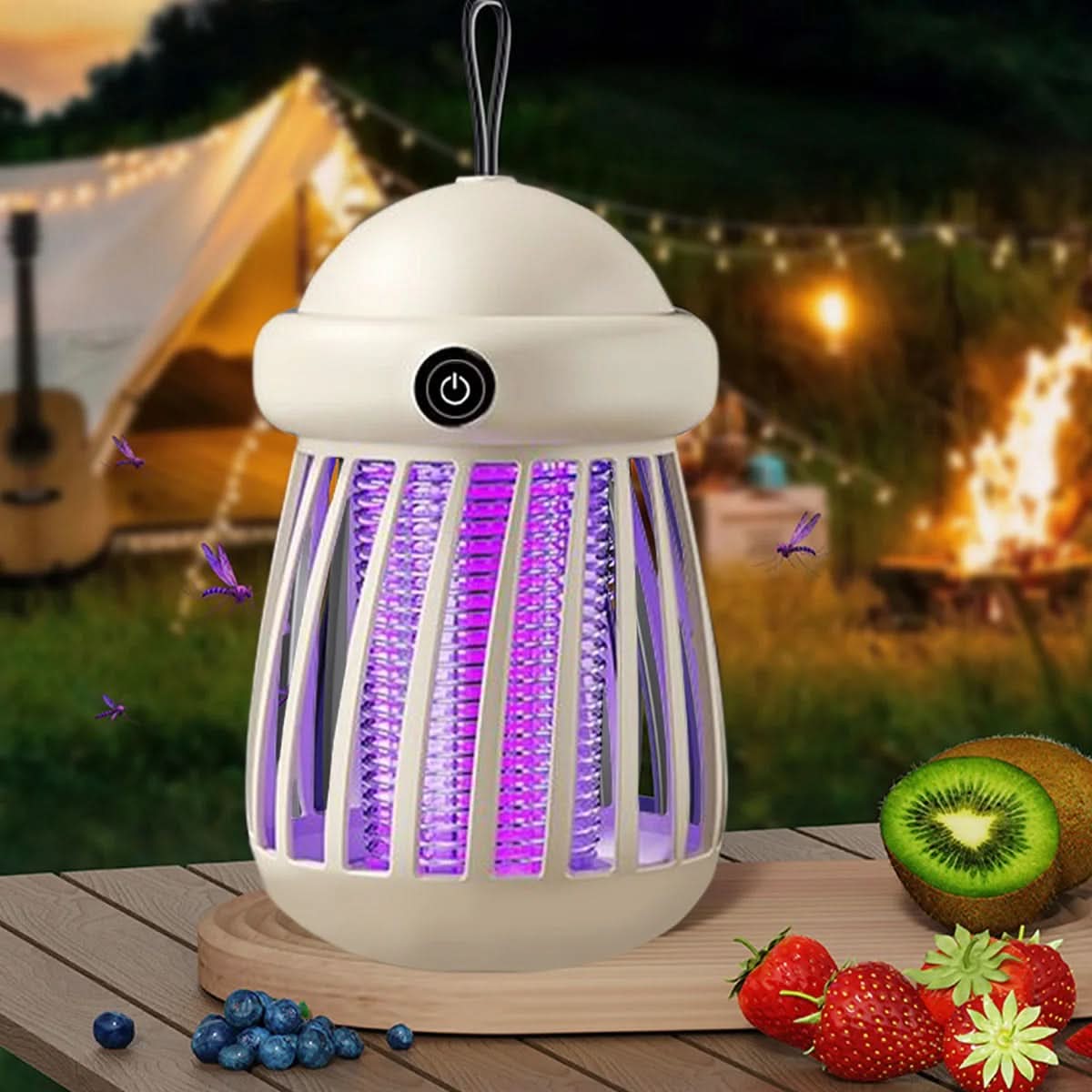 Quiet Mosquito Zapper with UV Light – Rechargeable Insect Killer for Indoor and Outdoor Use, Compact Design 2