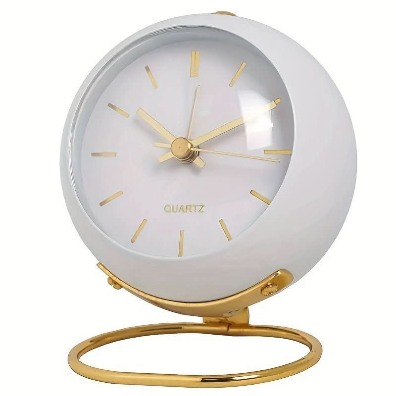 Retro Analogue Alarm Clock with Silent Movement and Night Lamp – Vintage Metal Design, Compact Size, Reliable Alarm Function 7