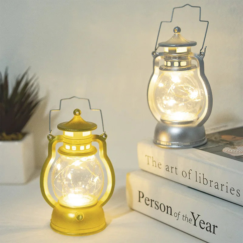 Retro LED Lantern Candle Holder – Battery Operated Decorative Light for Home, Events, and Romantic Settings 4