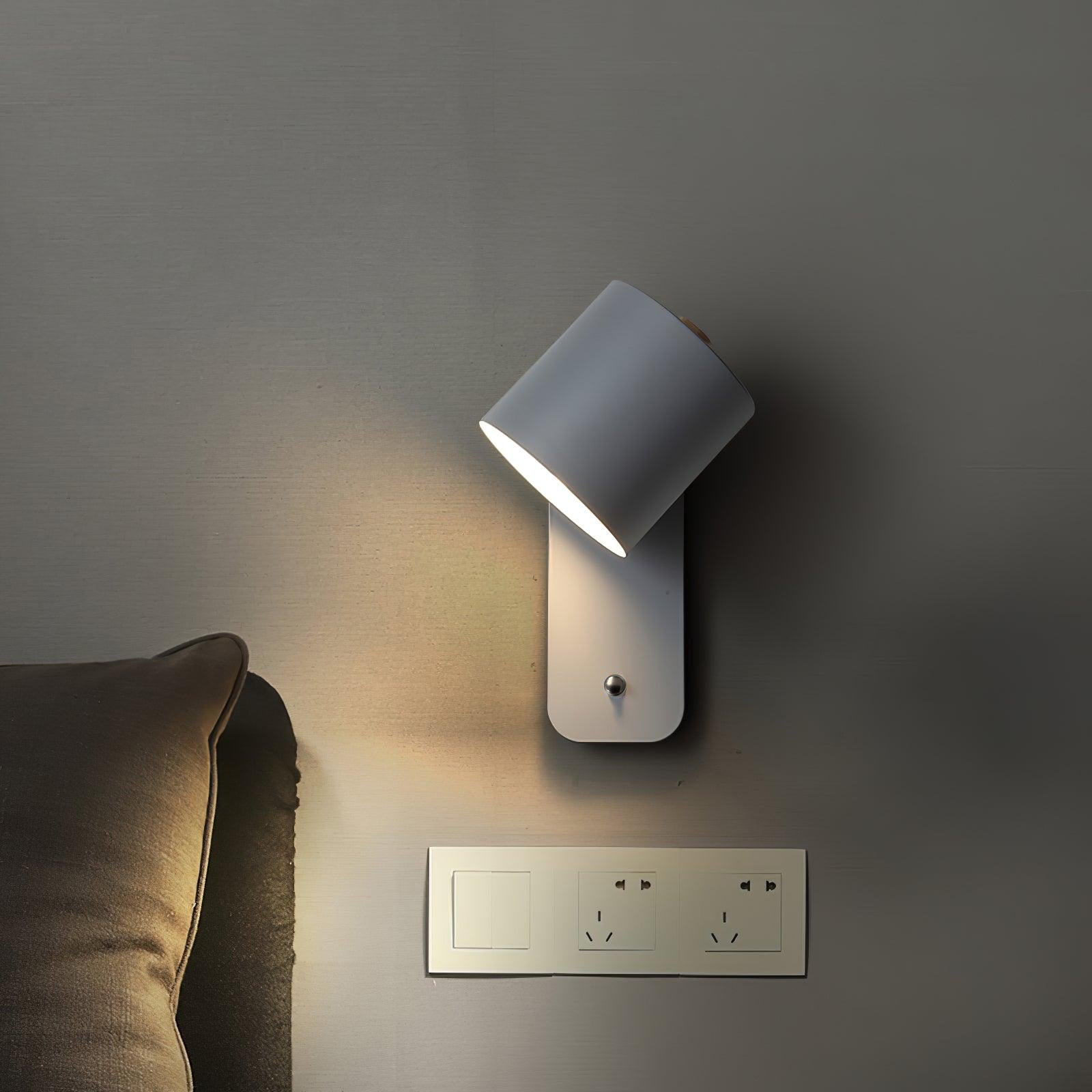 Rotatable Rechargeable Wall Lamp with Touch Control – Modern Cylinder Design for Indoor Use, USB Charging 2