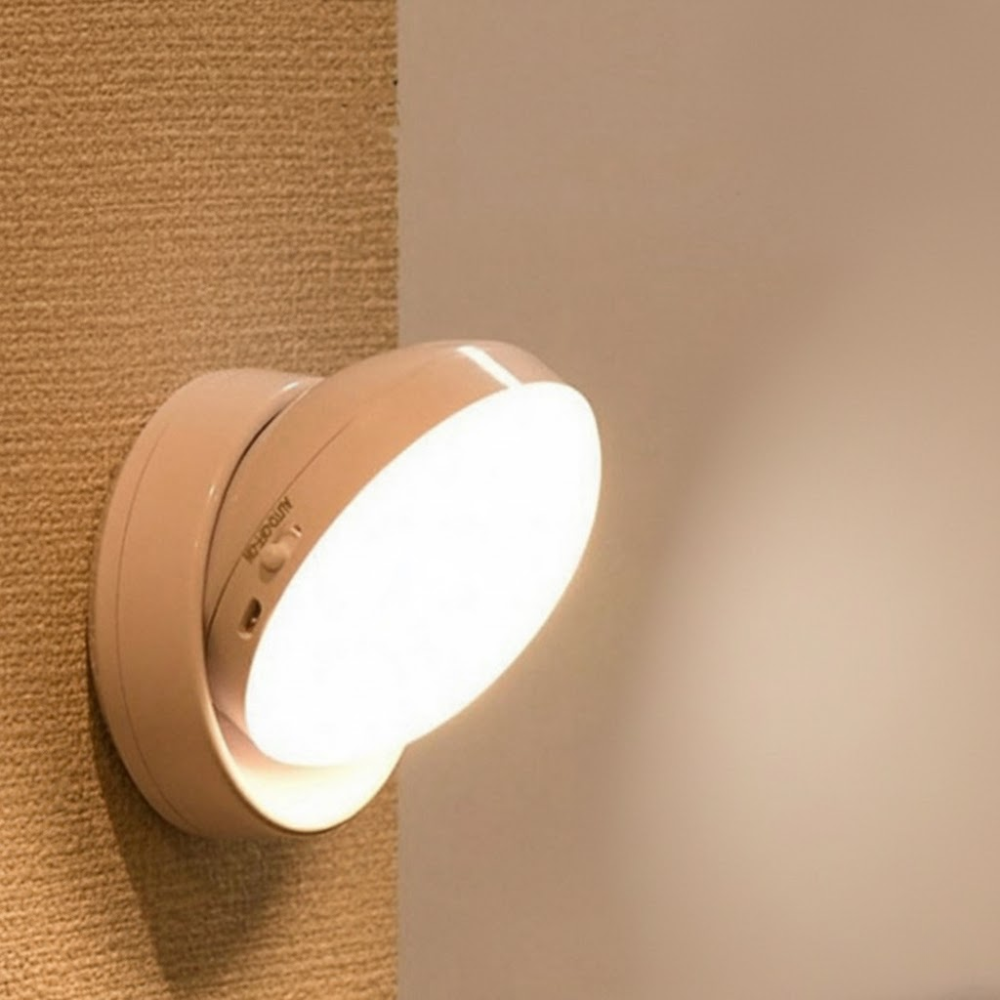 Wall-mounted light fixture on a textured wall