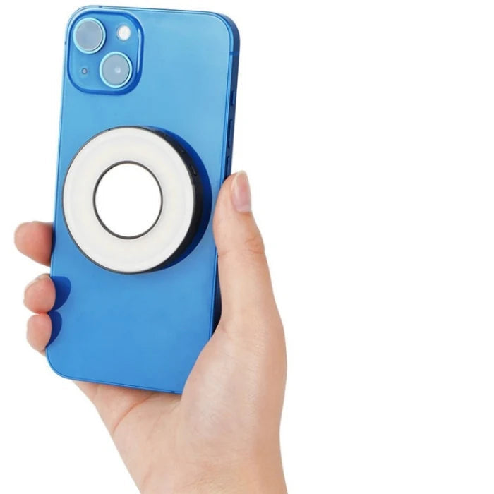 Portable Magnetic LED Phone Lamp with Adjustable Brightness – Compact Vlogging Light with 3 Light Modes and Magnetic Attachment 2