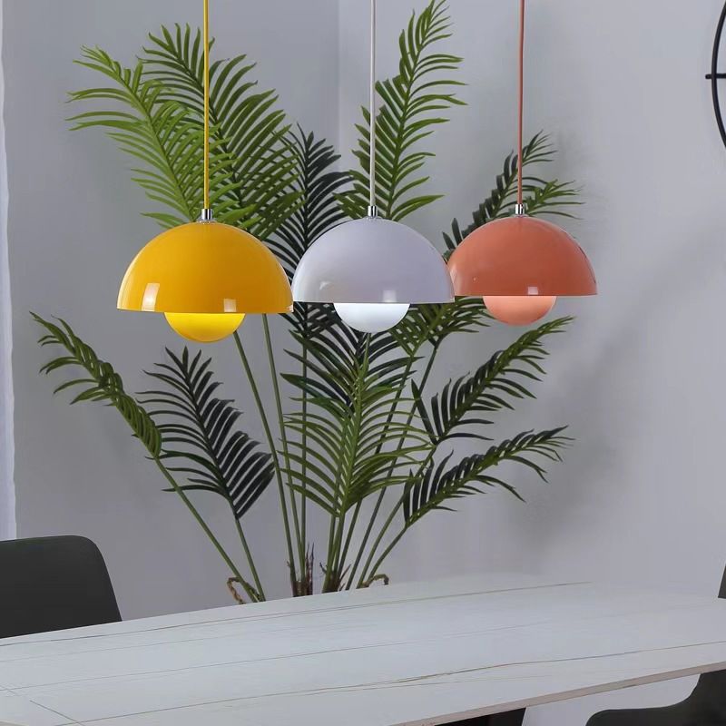 Scandinavian Style LED Pendant Light with Plant Holder – Modern Aluminum Design 1