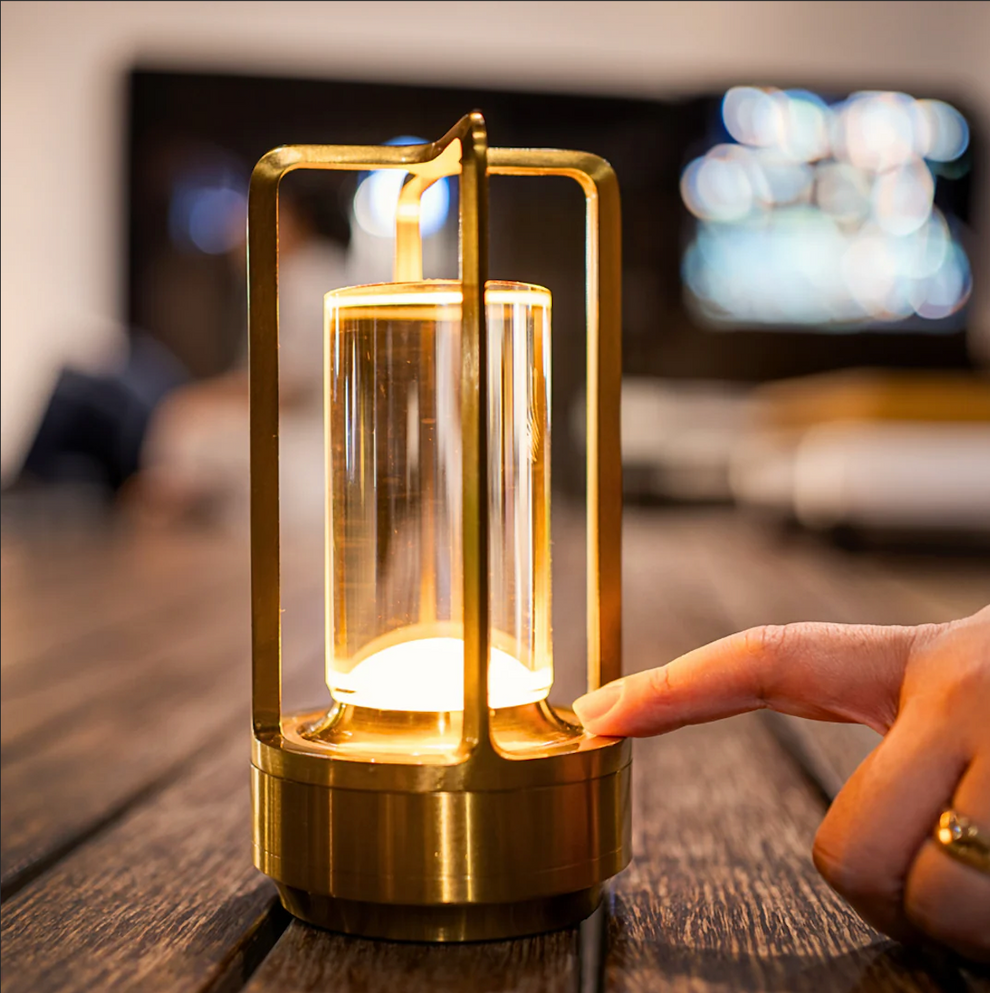 Rechargeable Crystal Lantern – Portable Ambient Light for Indoors & Outdoors