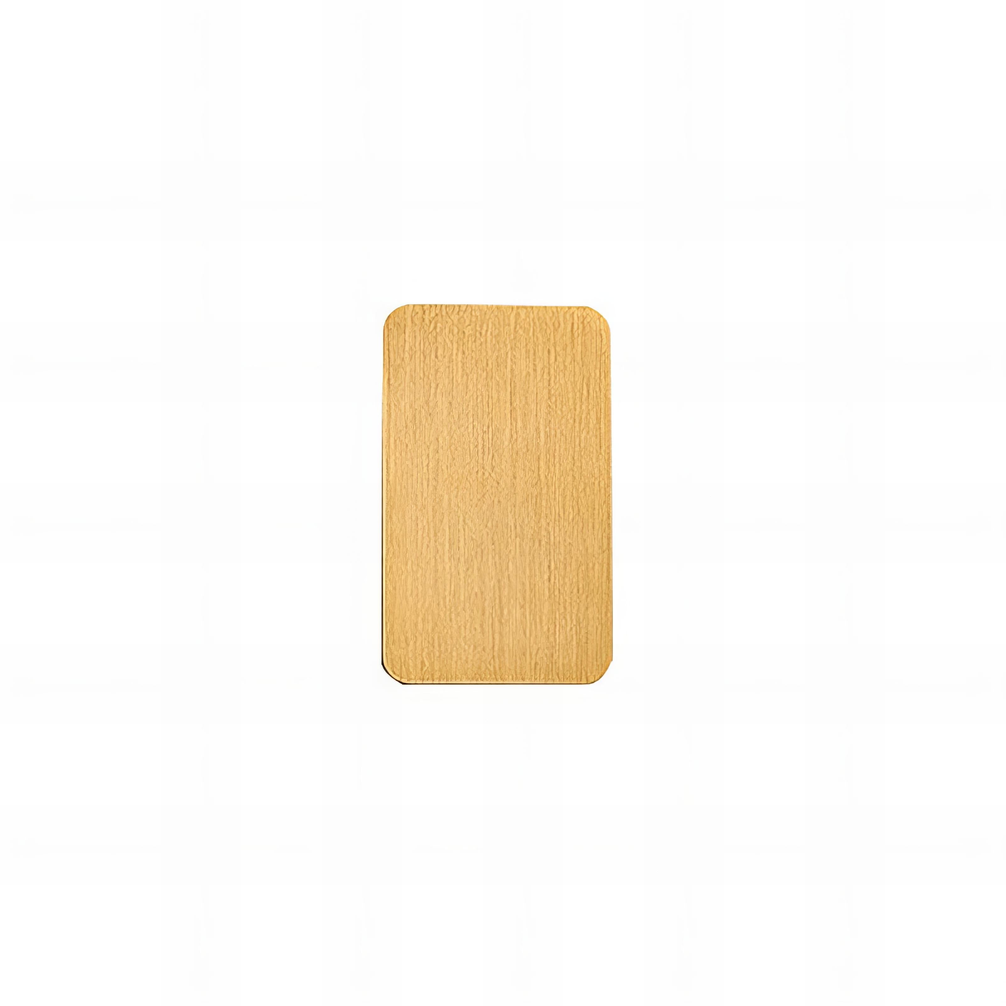Rectangular wooden cutting board on a white background