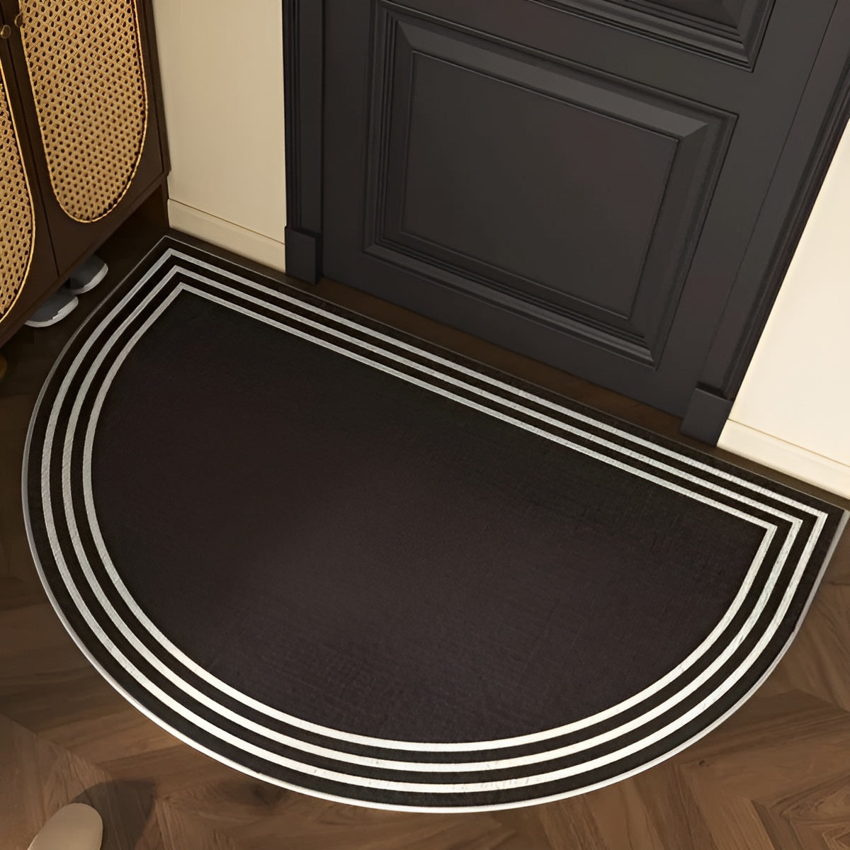 Semicircle Doormat – Non-Slip Outdoor Mat, Dirt-Repellent Welcome Mat for Indoor/Outdoor Use, Modern Design 6