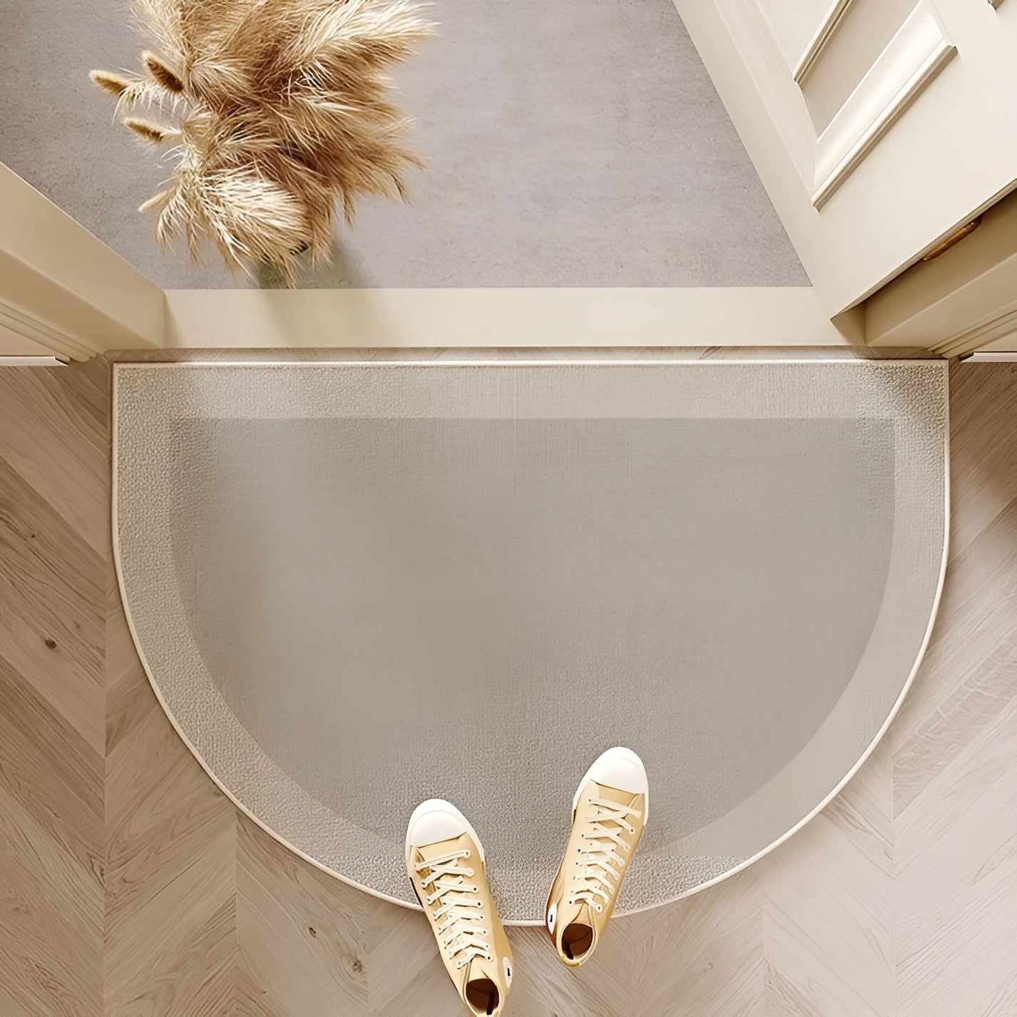 Semicircle Doormat – Non-Slip Outdoor Mat, Dirt-Repellent Welcome Mat for Indoor/Outdoor Use, Modern Design 7