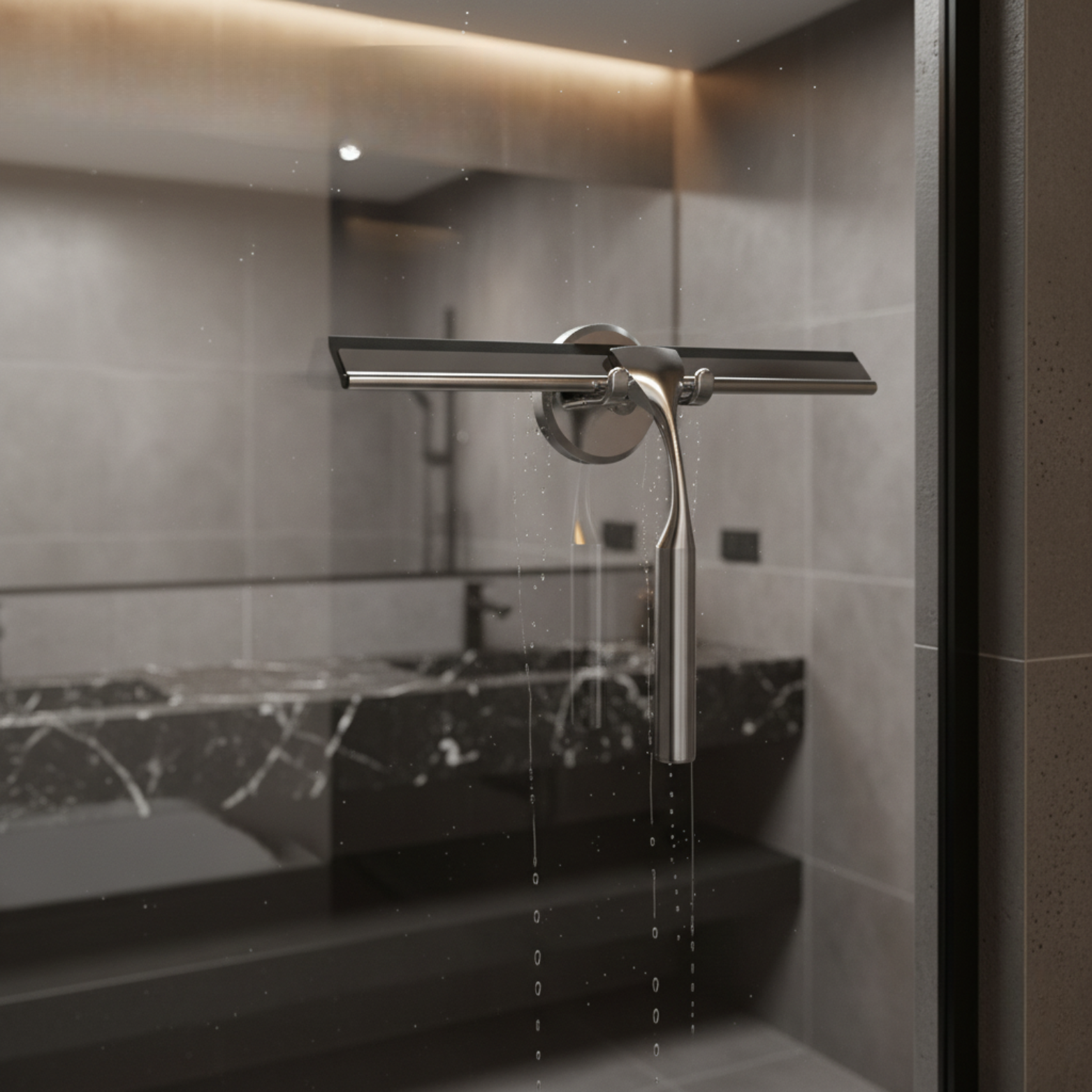 Shower Wiper with Strong Suction Cup – Streak-Free Cleaning Tool for Glass, Tiles, and Mirrors 5