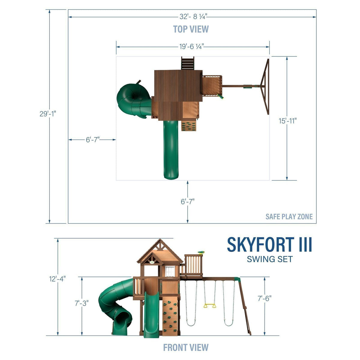 Skyfort III Swing Set