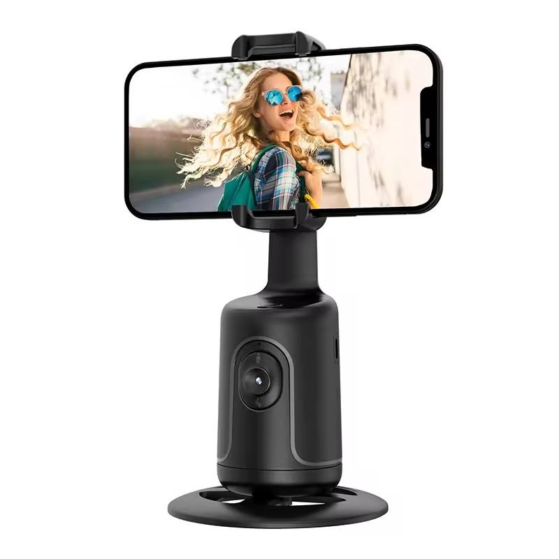 Smart Face Tracking Tripod with LED Lighting for Phone – Automatic Holder for Video Calls and Live Streaming
