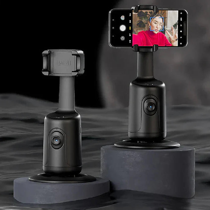 Smart Face Tracking Tripod with LED Lighting for Phone – Automatic Holder for Video Calls and Live Streaming 1