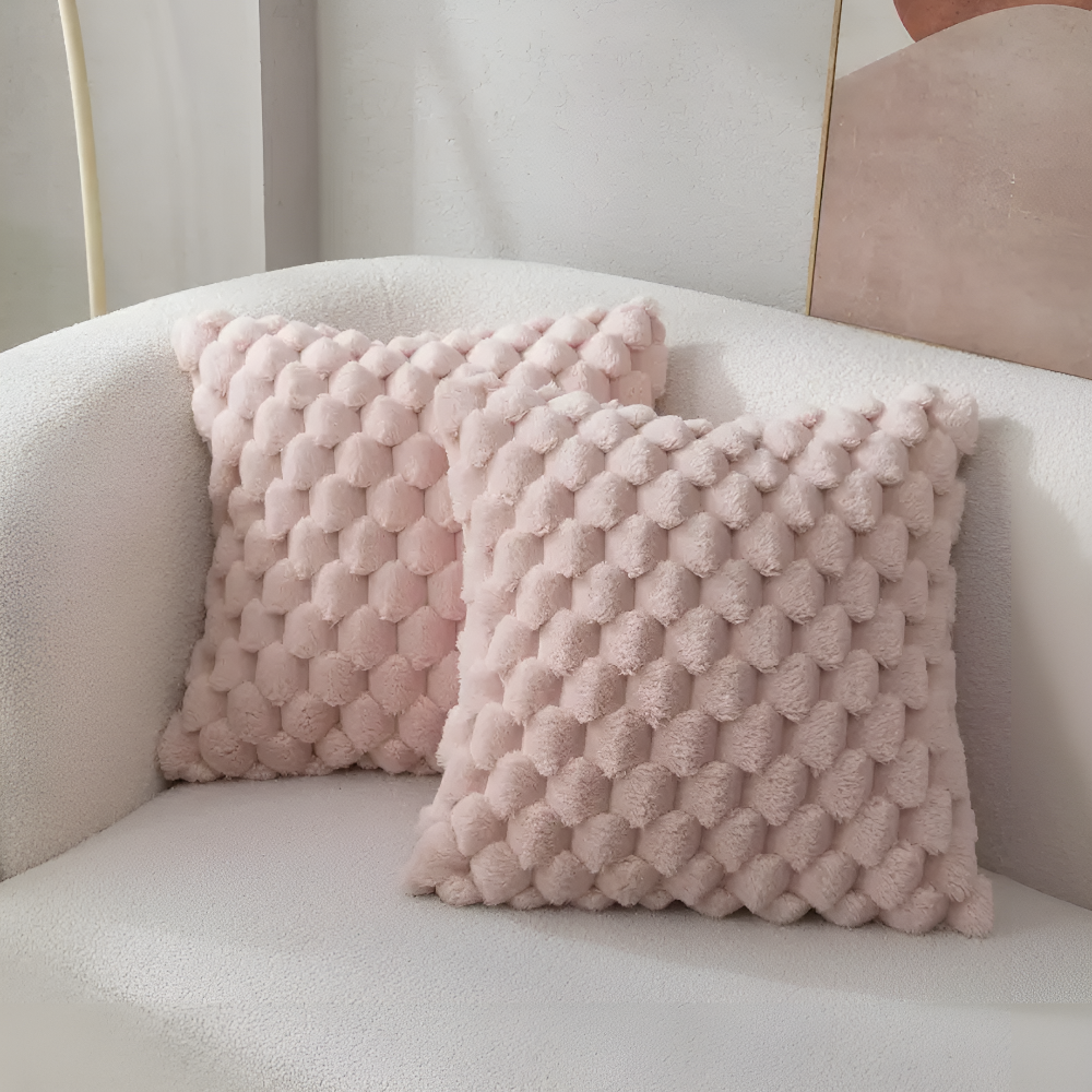 Soft Fluffy Cushion Cover 50 cm x 50 cm – Cozy Decorative Pillow with Patterned Design for Home Décor 5