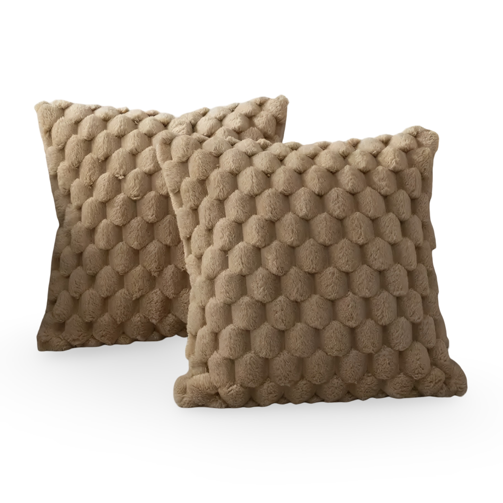 Soft Fluffy Cushion Cover 50 cm x 50 cm – Cozy Decorative Pillow with Patterned Design for Home Décor 7