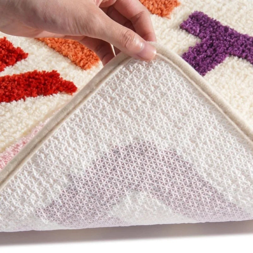 Soft Microfiber Non-Slip Bath Mat – Absorbent Bathroom Rug with Bold Lettering, Machine Washable, 50x80 cm, Ideal for Shower Use 7