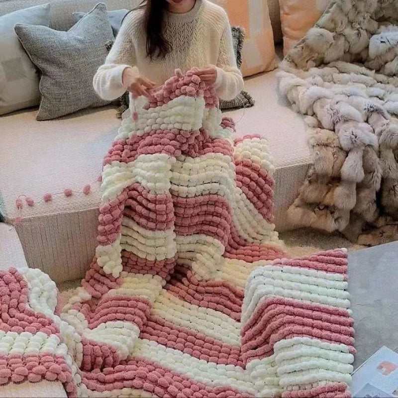 Soft Polyester Microfiber Yarn – Vibrant Colors for Knitting and Crafting, 6 Thick Balls, Durable and Easy Care 3